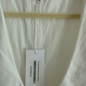 Reformation white soraya linen Mini Dress